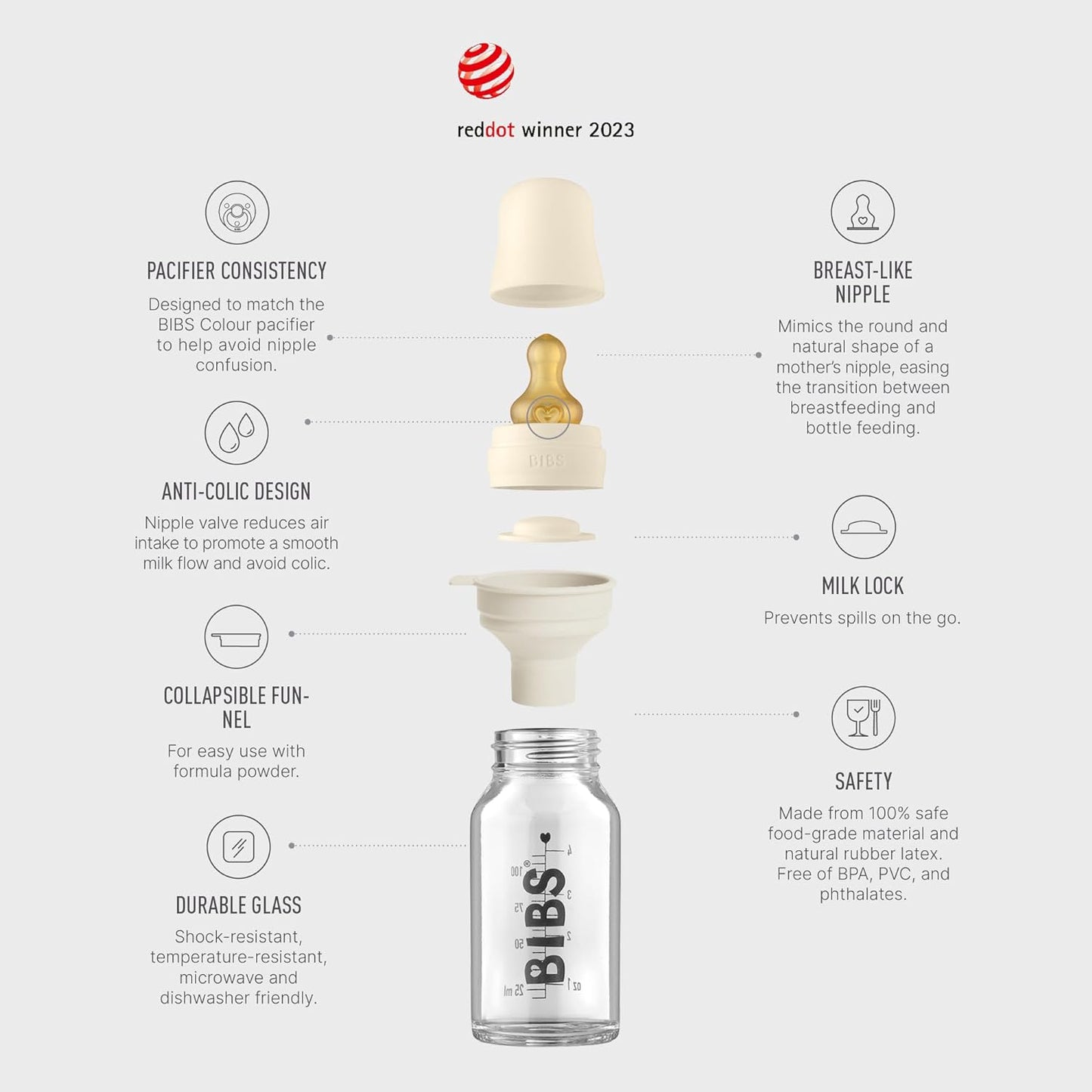 BIBS Bibs Baby Bottle 110ml