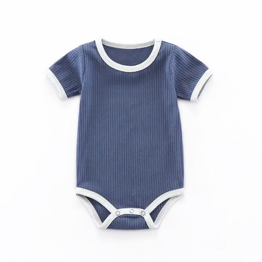 Classic Ribbed Baby Onesie | Blue