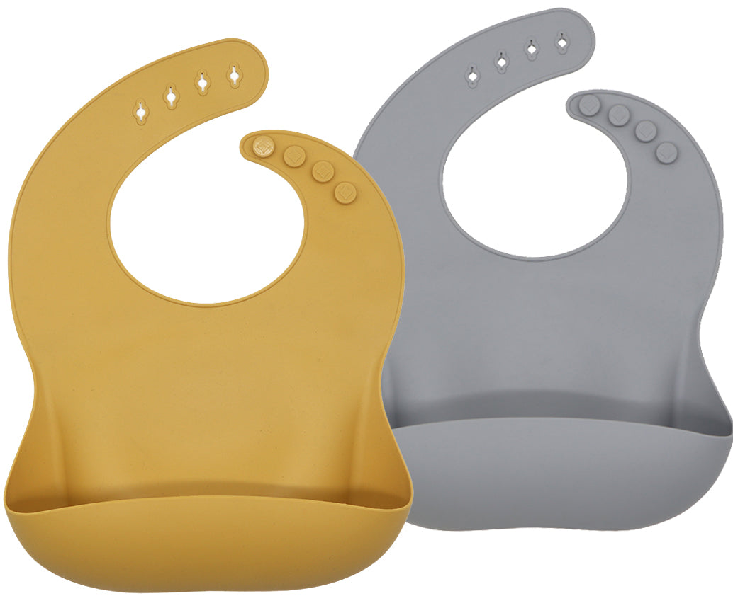 Silicone Adjustable Bib (Bundle of 2)