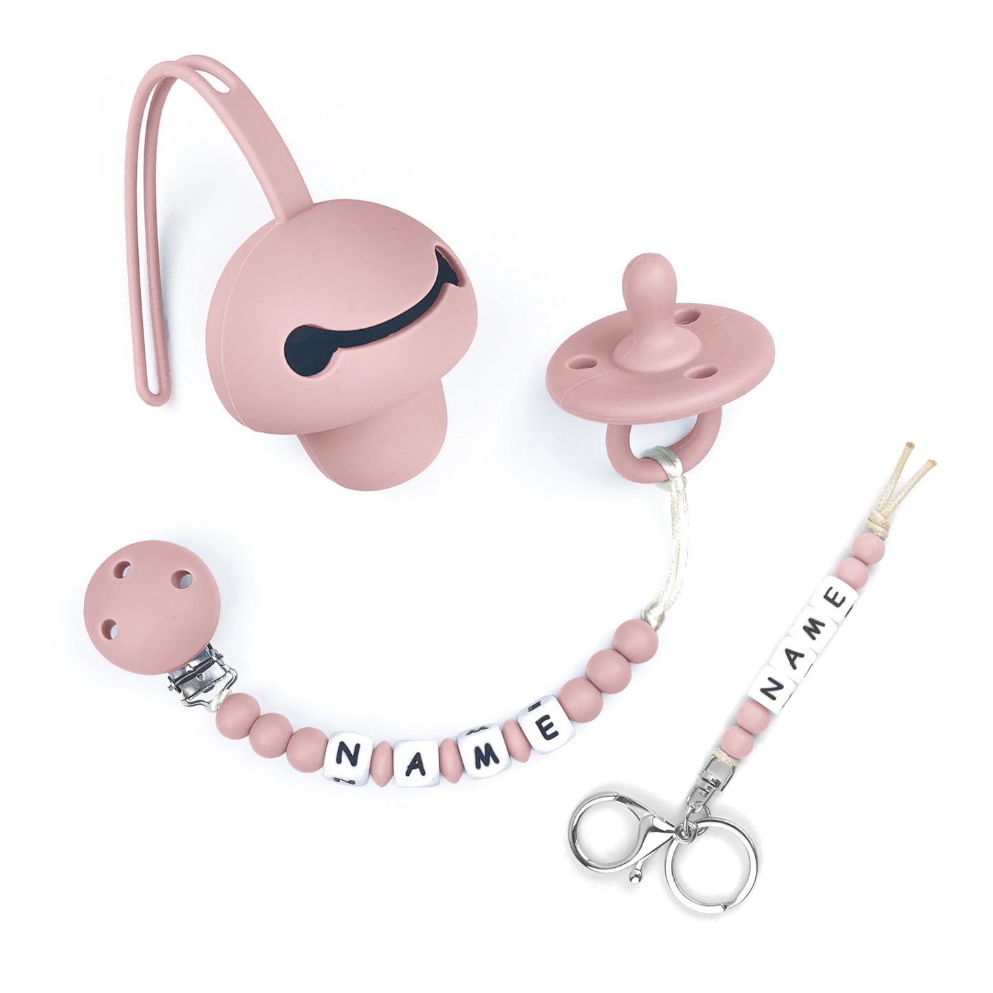 Customized Chain With Pacifier, Key Chain`& Pacifier Case