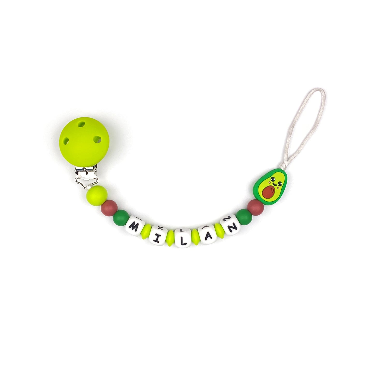 Cute Avocado Pacifier Chain