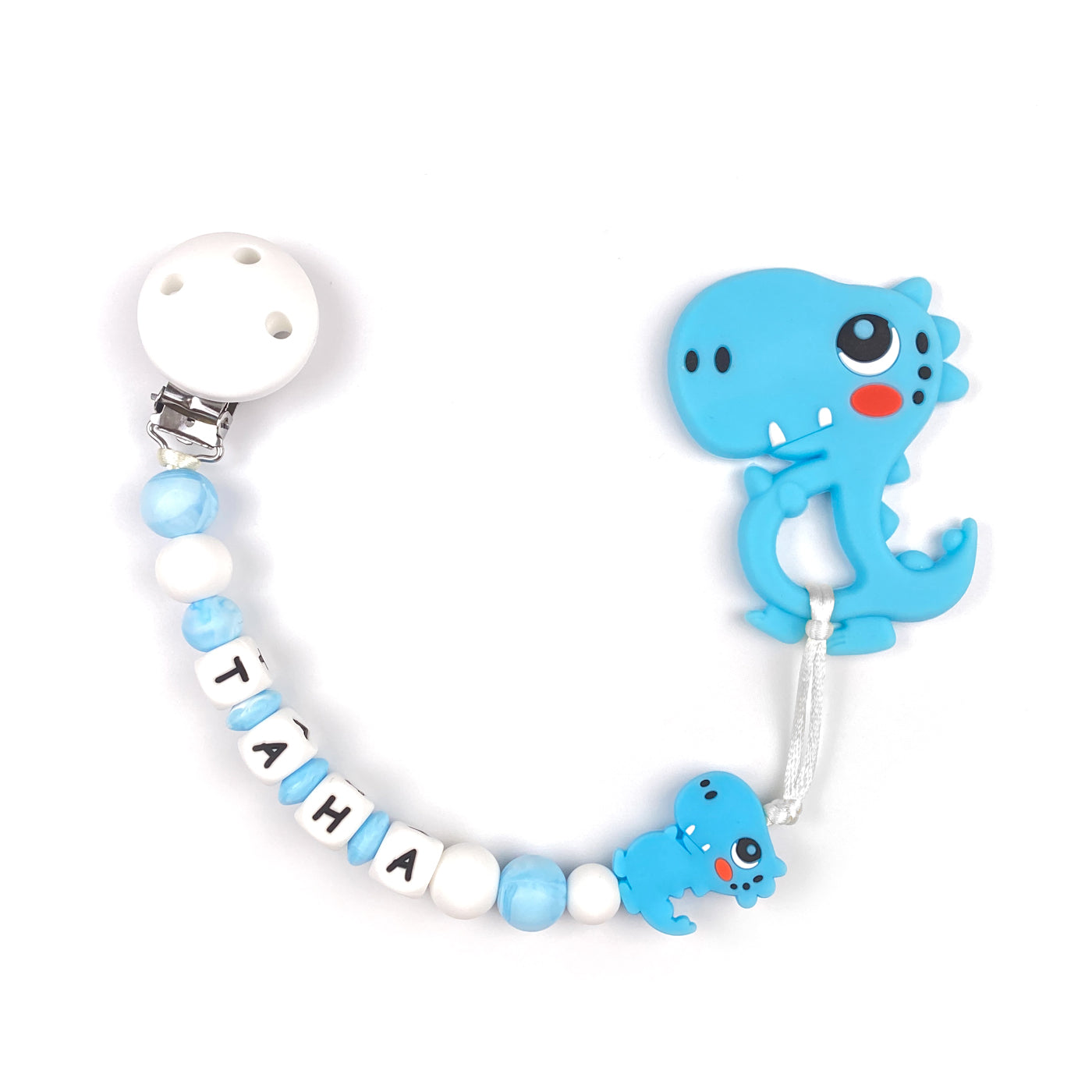 Dino Teether Chain | Sky Blue