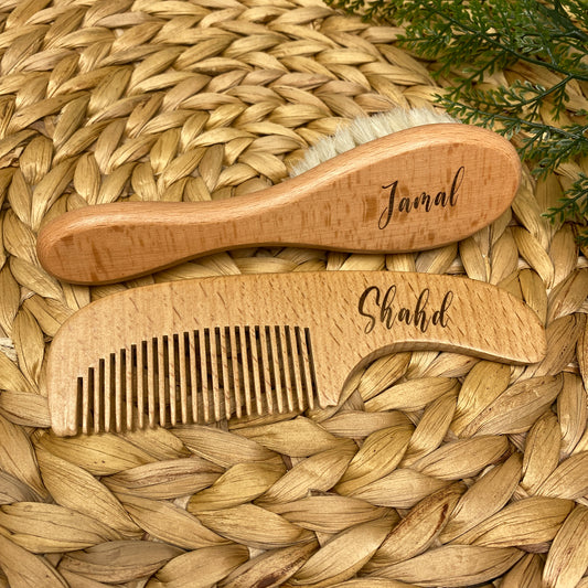 Personalized Comb & Soft Brush Set