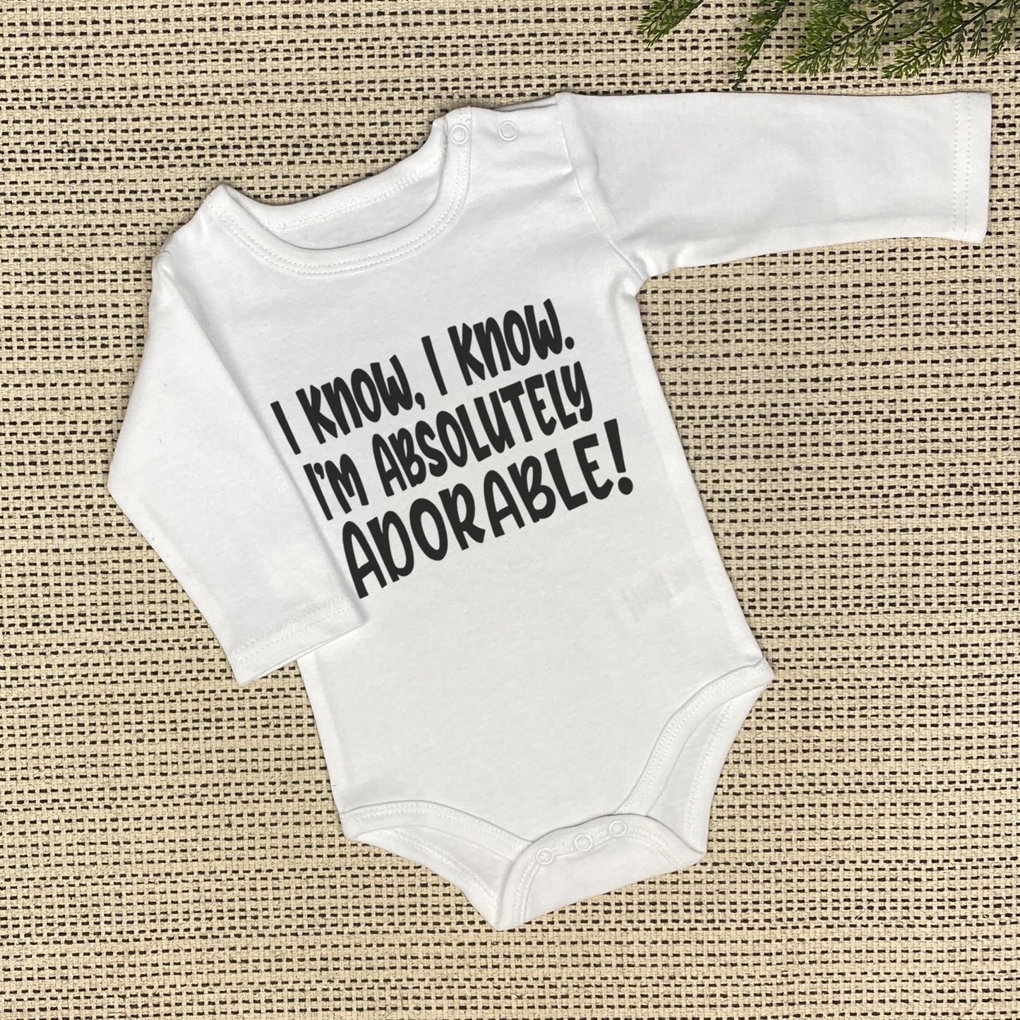I Know I Know I'm Absolutely Adorable Onesie
