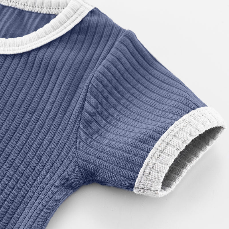 Classic Ribbed Baby Onesie | Blue