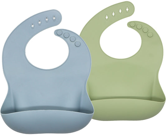 Silicone Adjustable Bib (Bundle of 2)