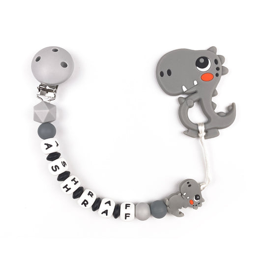 Dino Teether Chain | Grey