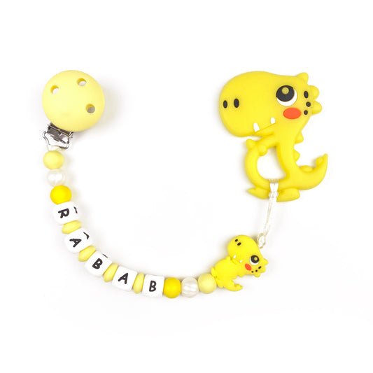 Dino Teether Chain | Yellow