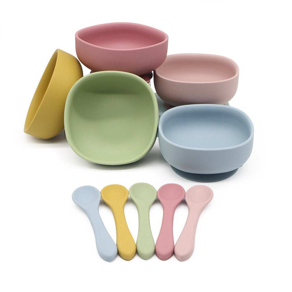 Silicone Suction Bowl with Spoon
