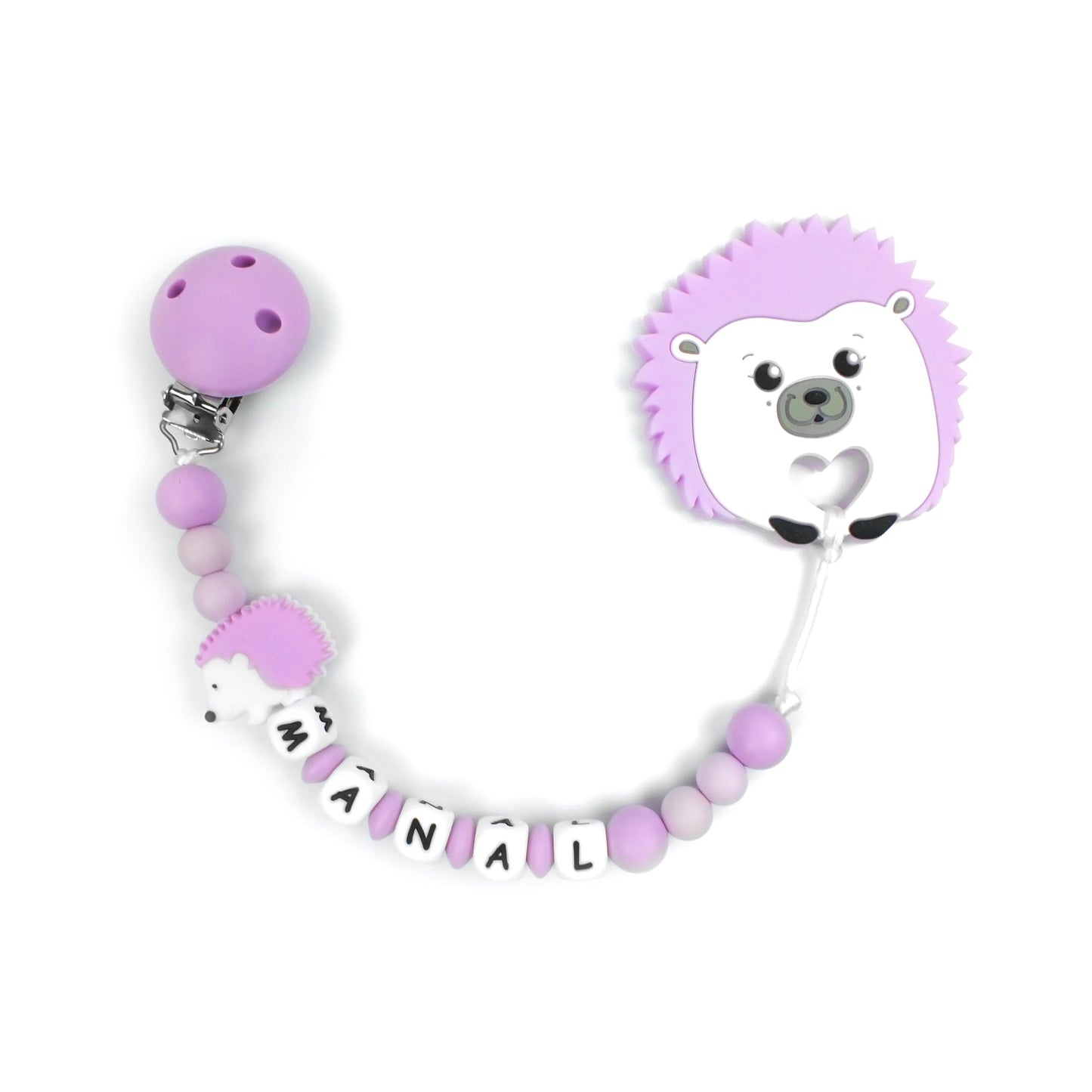 Lilac Hedgehog Teether Chain